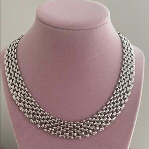 Napier Silver Mesh Necklace